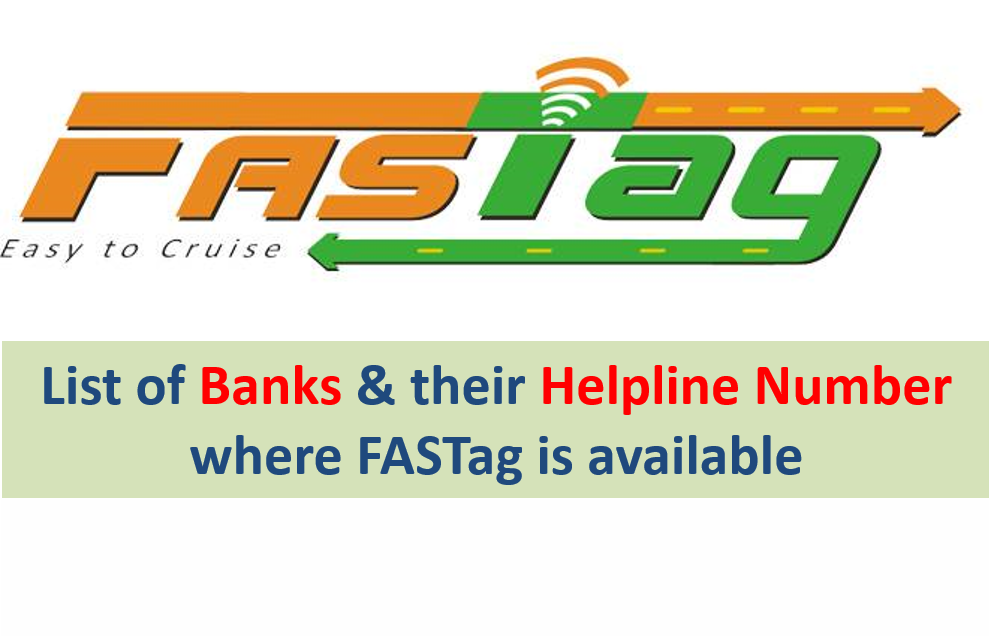 List of Banks for FASTag