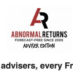 Our new weekly email blast for financial advisors only