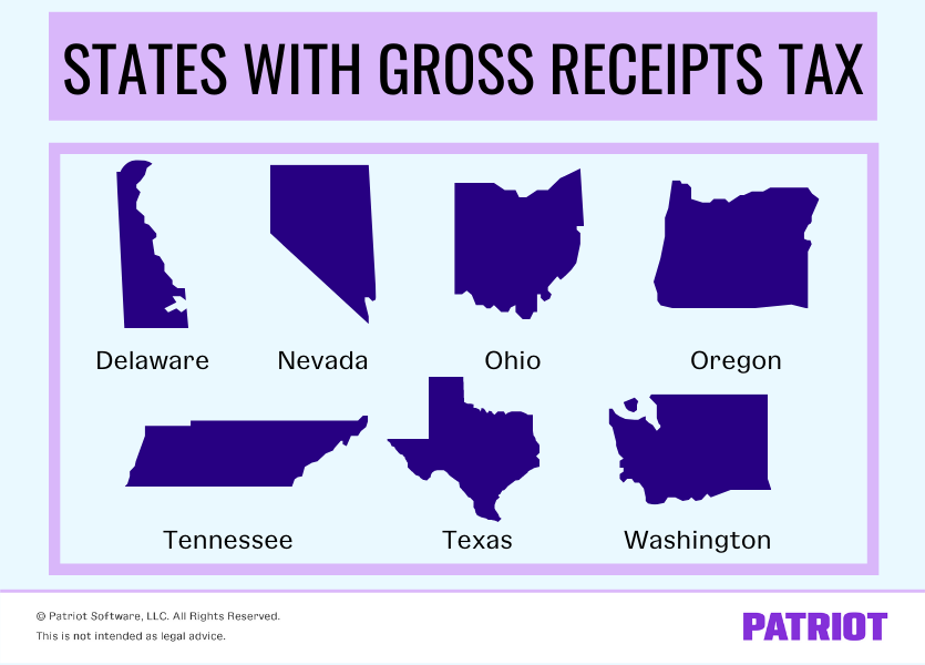 states that impose gross receipts tax on business owners