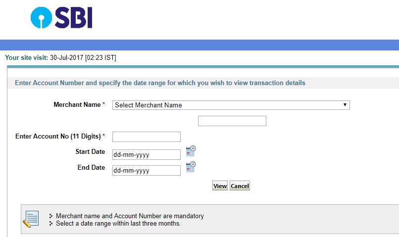 SBI Debit Card - Reprint Tax Challan - Form 280 Receipt