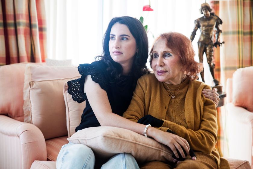 Beverley Schottenstein with her granddaughter, Cathy, who discovered her cousins' alleged misdeeds.