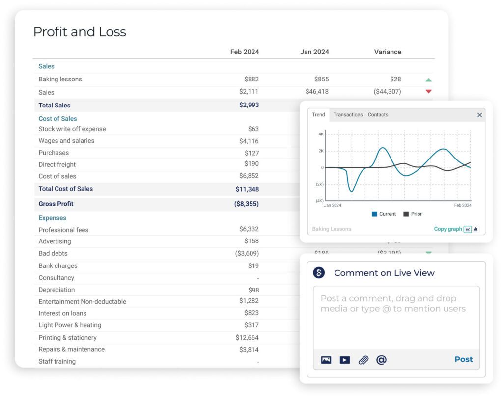 Screenshot of reporting capabilities in Syft